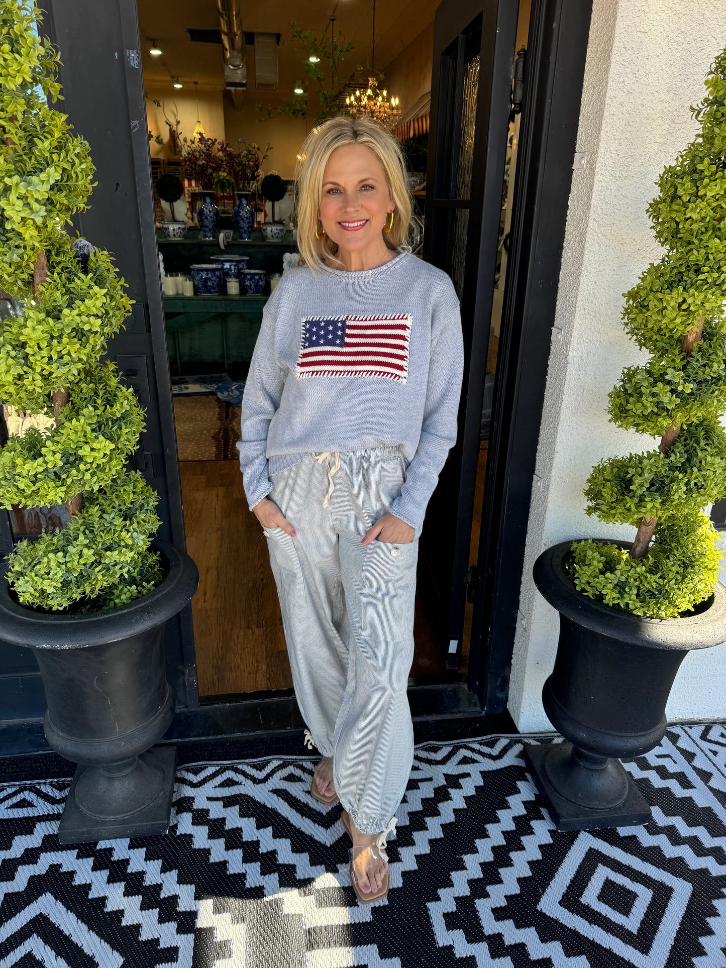 Jersey Pant - Black/Natural