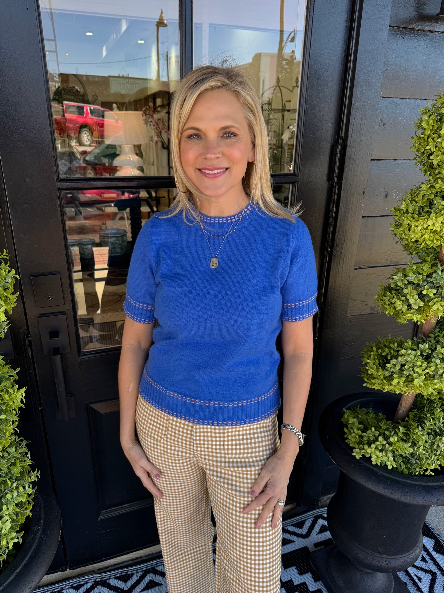 Joplin Top - Cobalt Blue