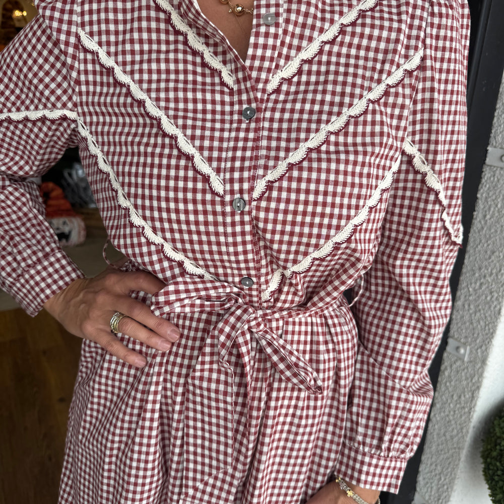 Dunn Dress - Burgundy