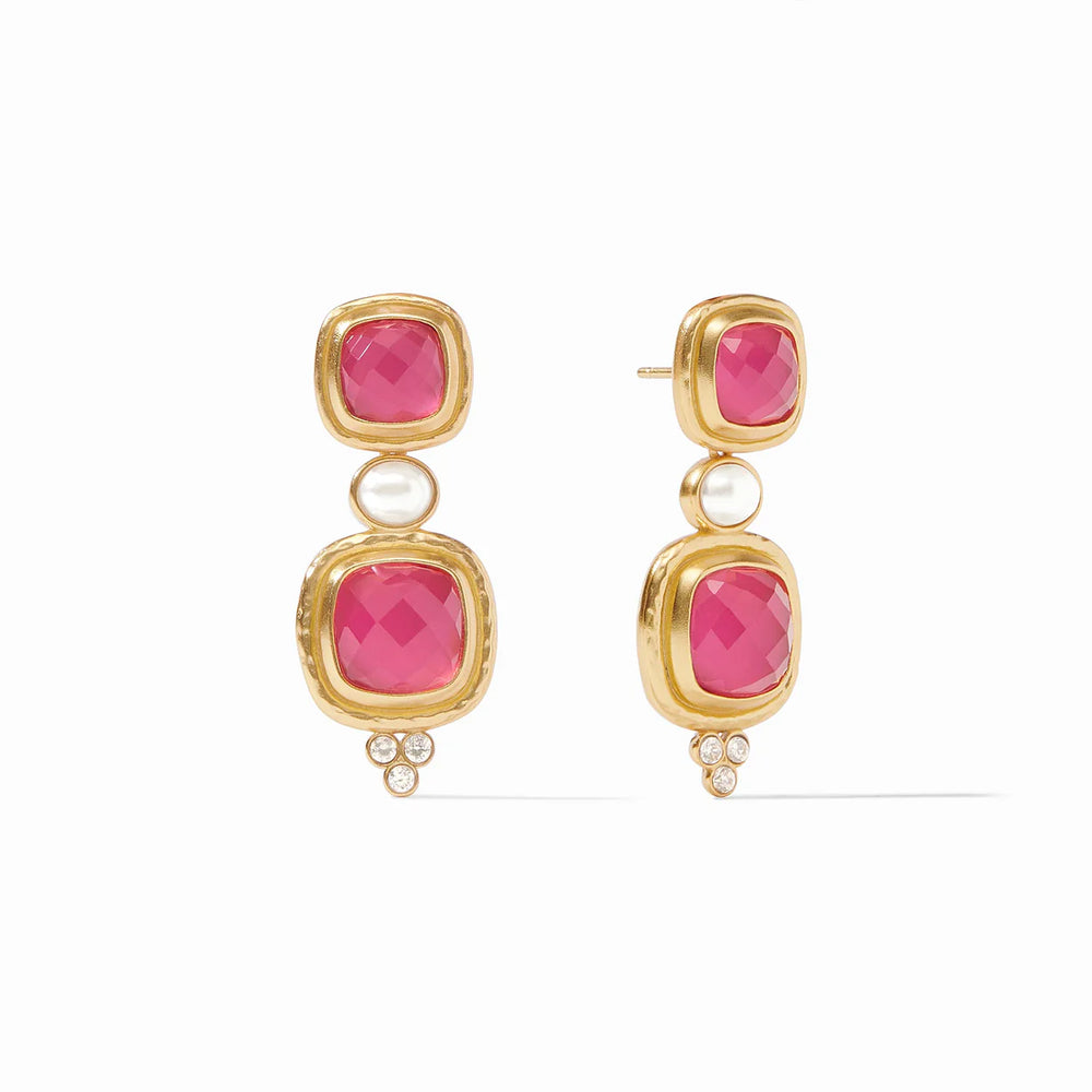 Tudor Statement Earring Iridescent Raspberry