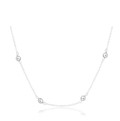 15” Choker Simplicity Chain Sterling Classic 4mm - Sterling