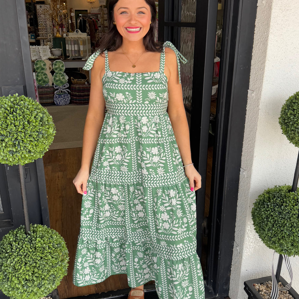 Emalee Dress-Green