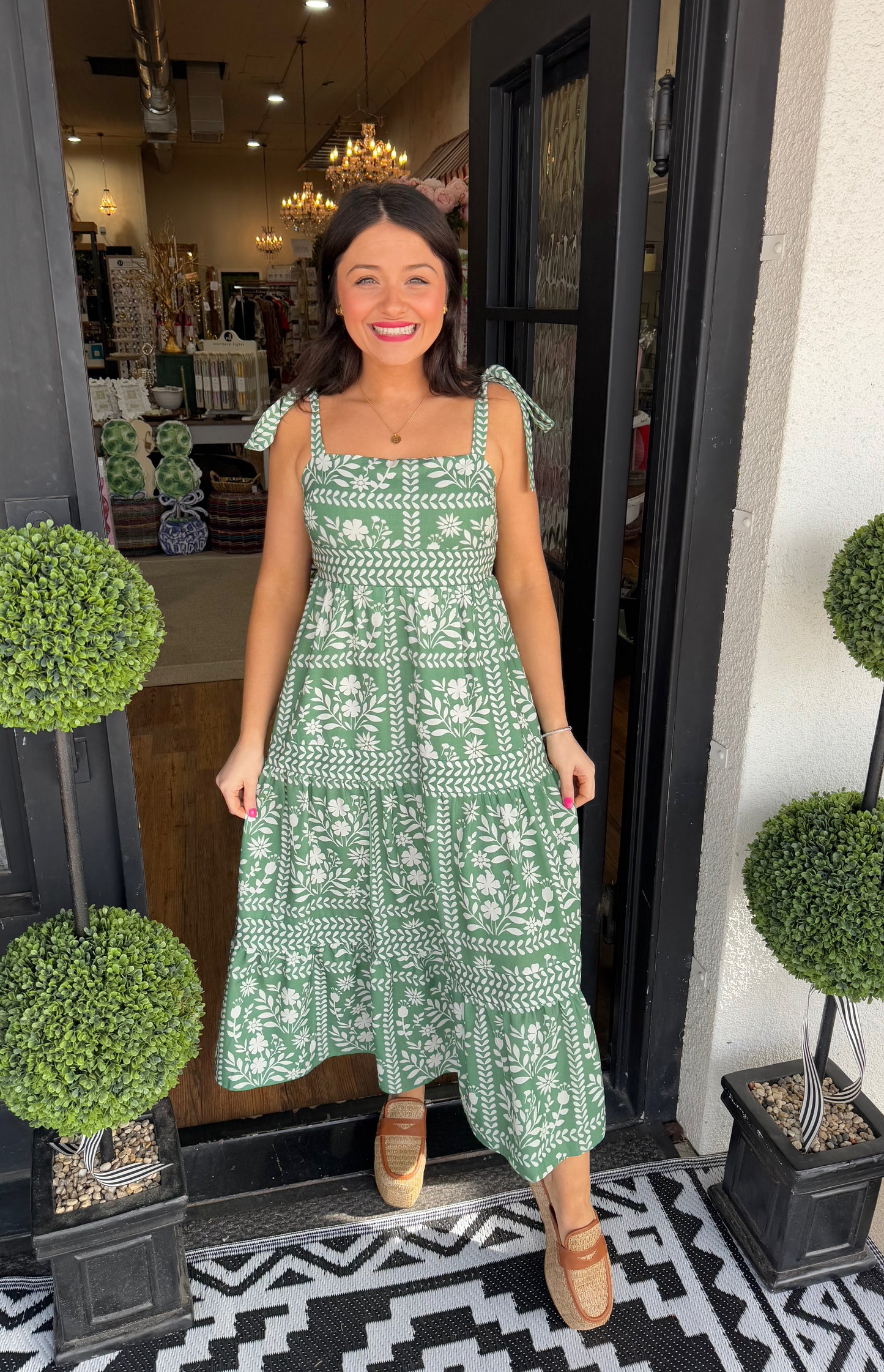 Emalee Dress-Green