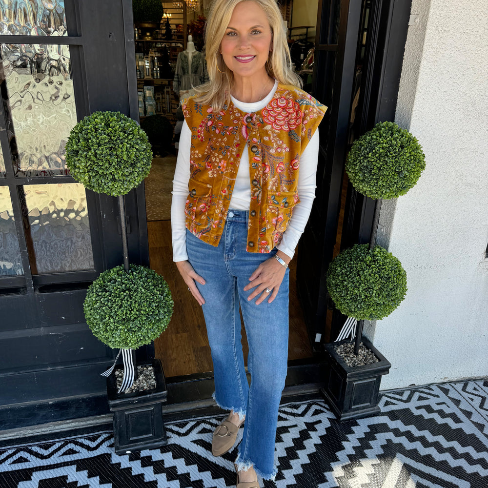 Ivy Jane Velveteen Vest Top