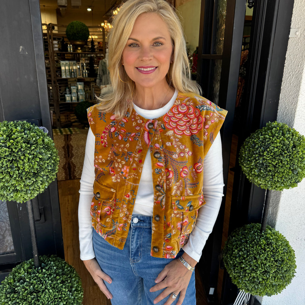 Ivy Jane Velveteen Vest Top