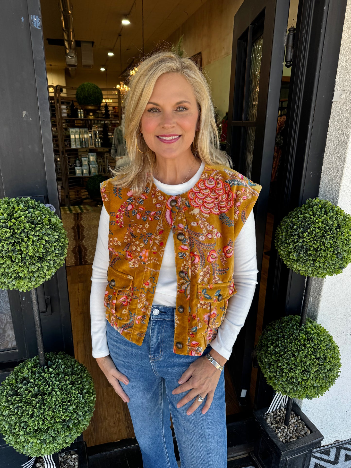 Ivy Jane Velveteen Vest Top