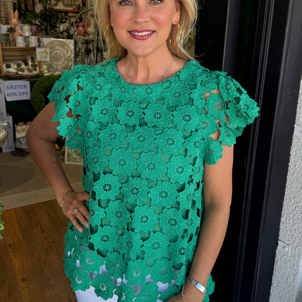
                  
                    Saylor Top- Green
                  
                
