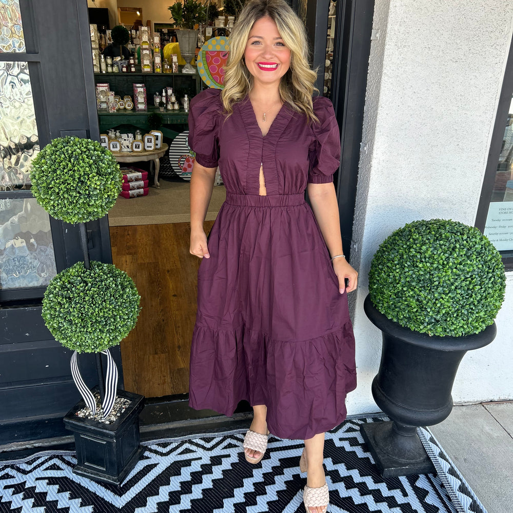 
                      
                        Marlon Maroon Dress
                      
                    