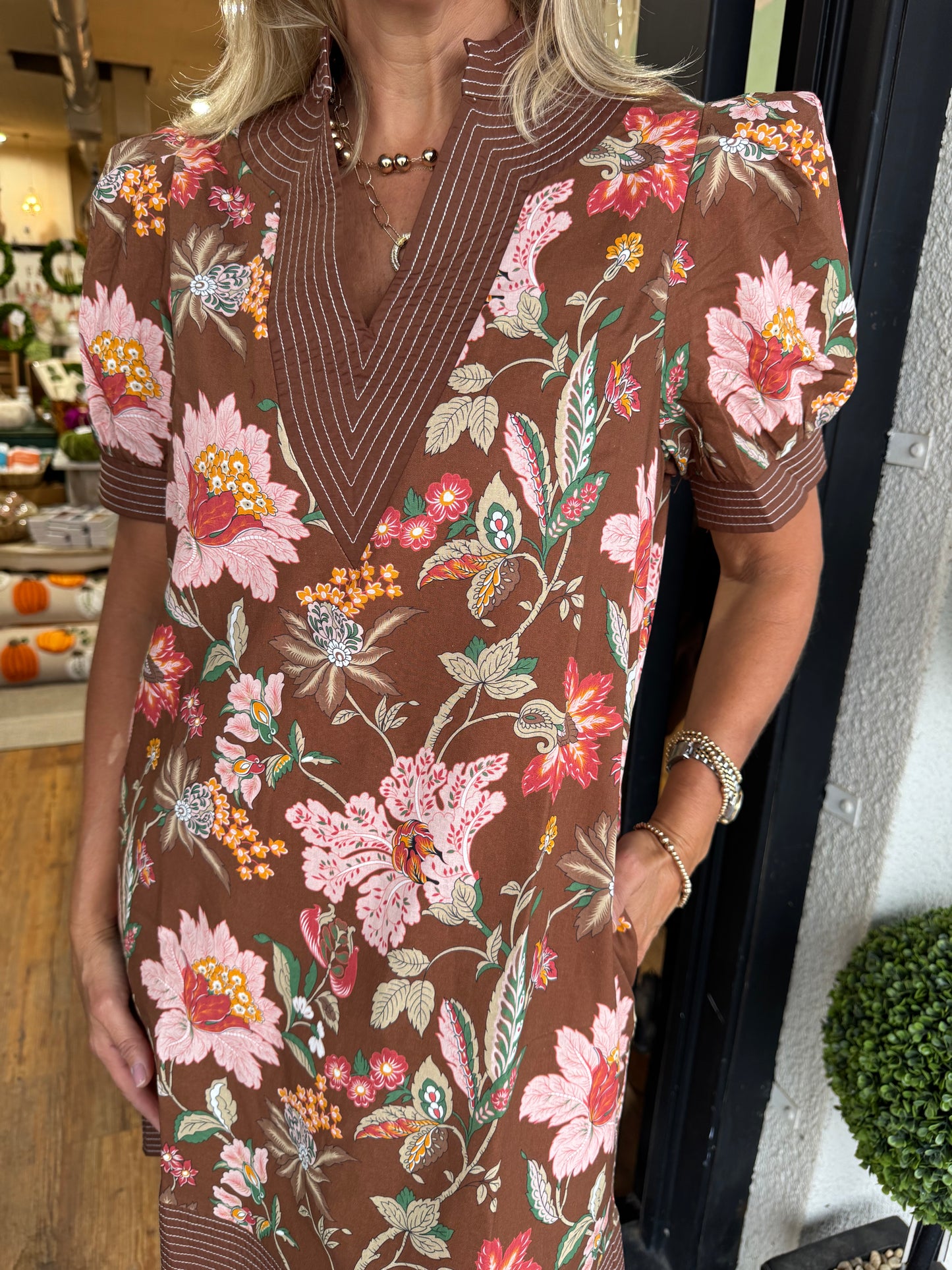 Ramona Dress - Brown