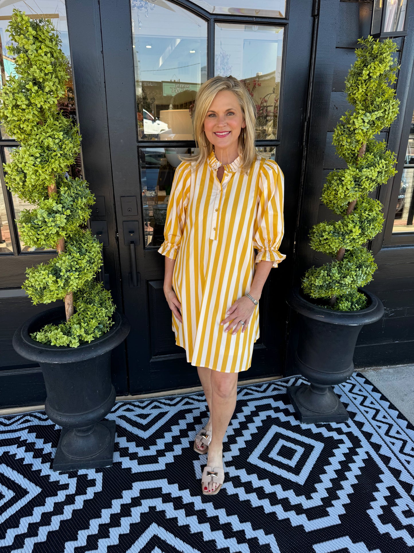 Dannie Dress - Gold Yellow