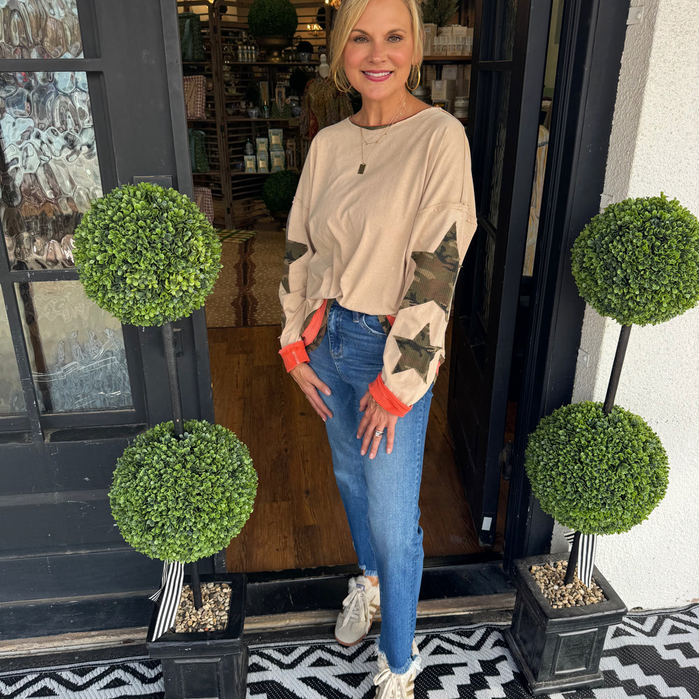 Vicky Top - Washed Taupe