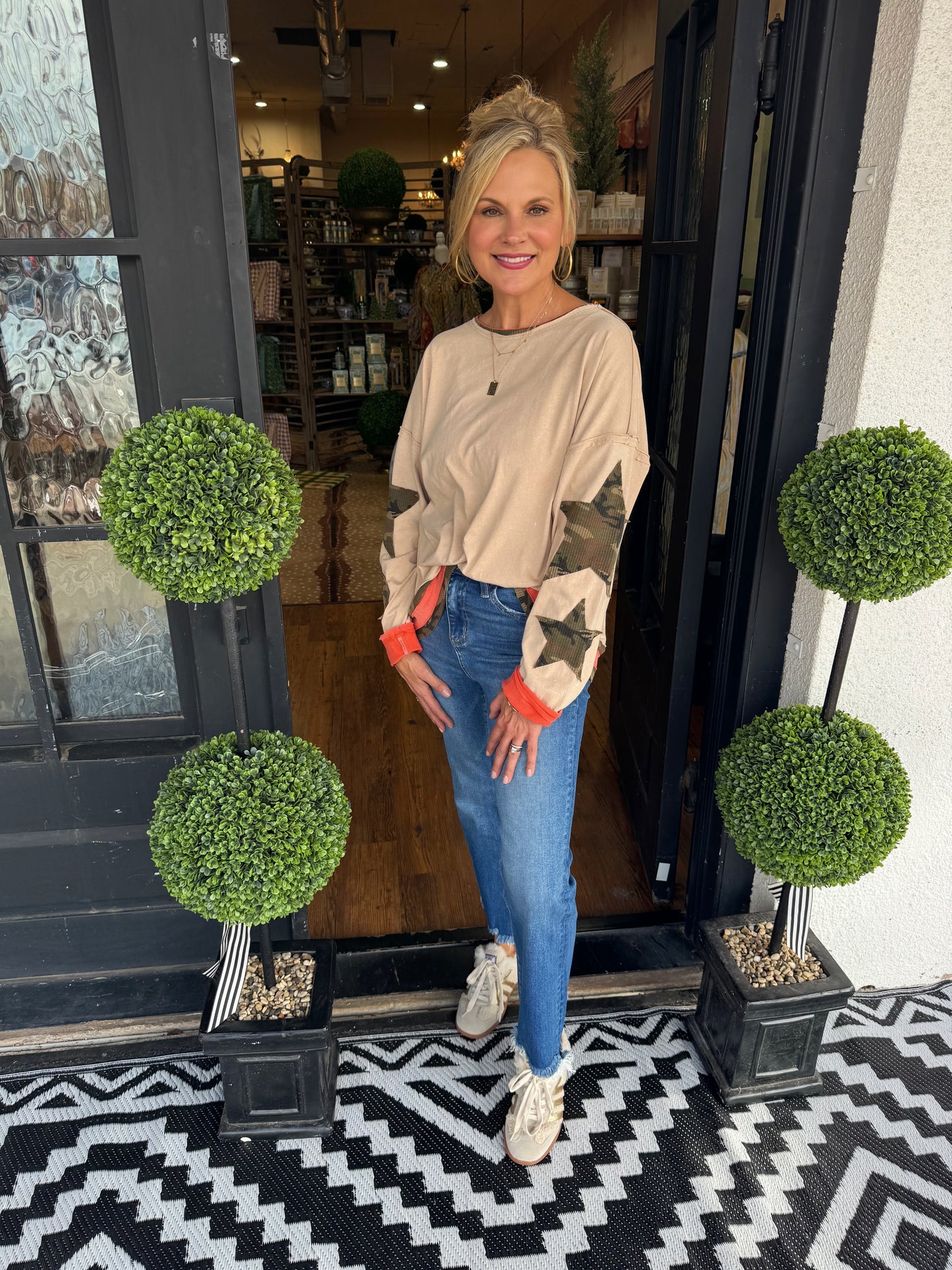 Vicky Top - Washed Taupe