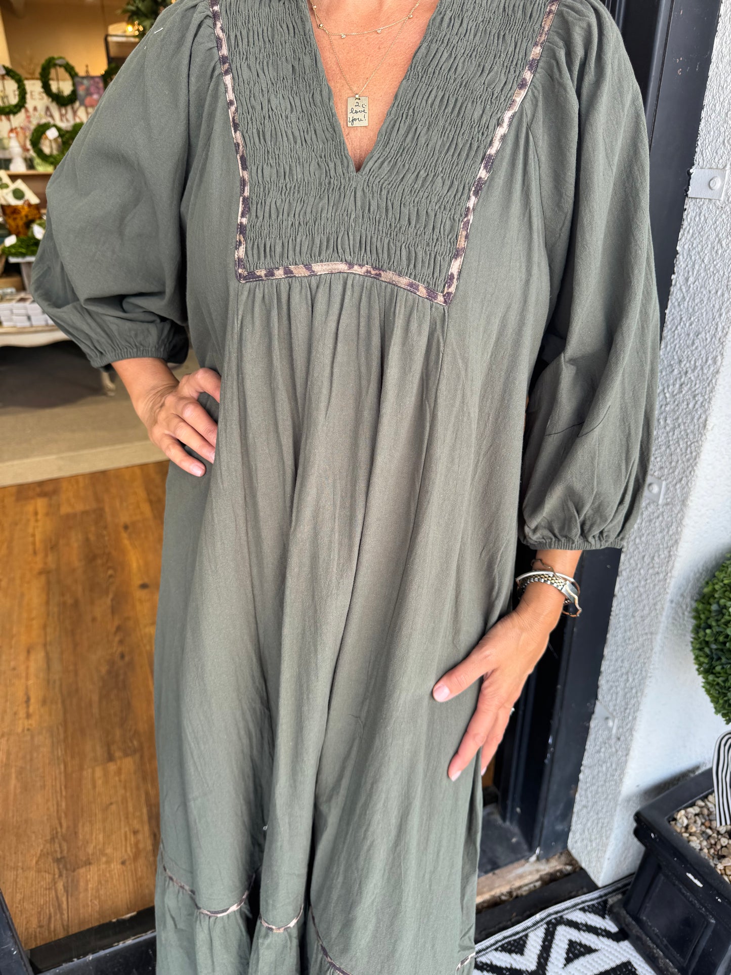Martha Dress - Olive