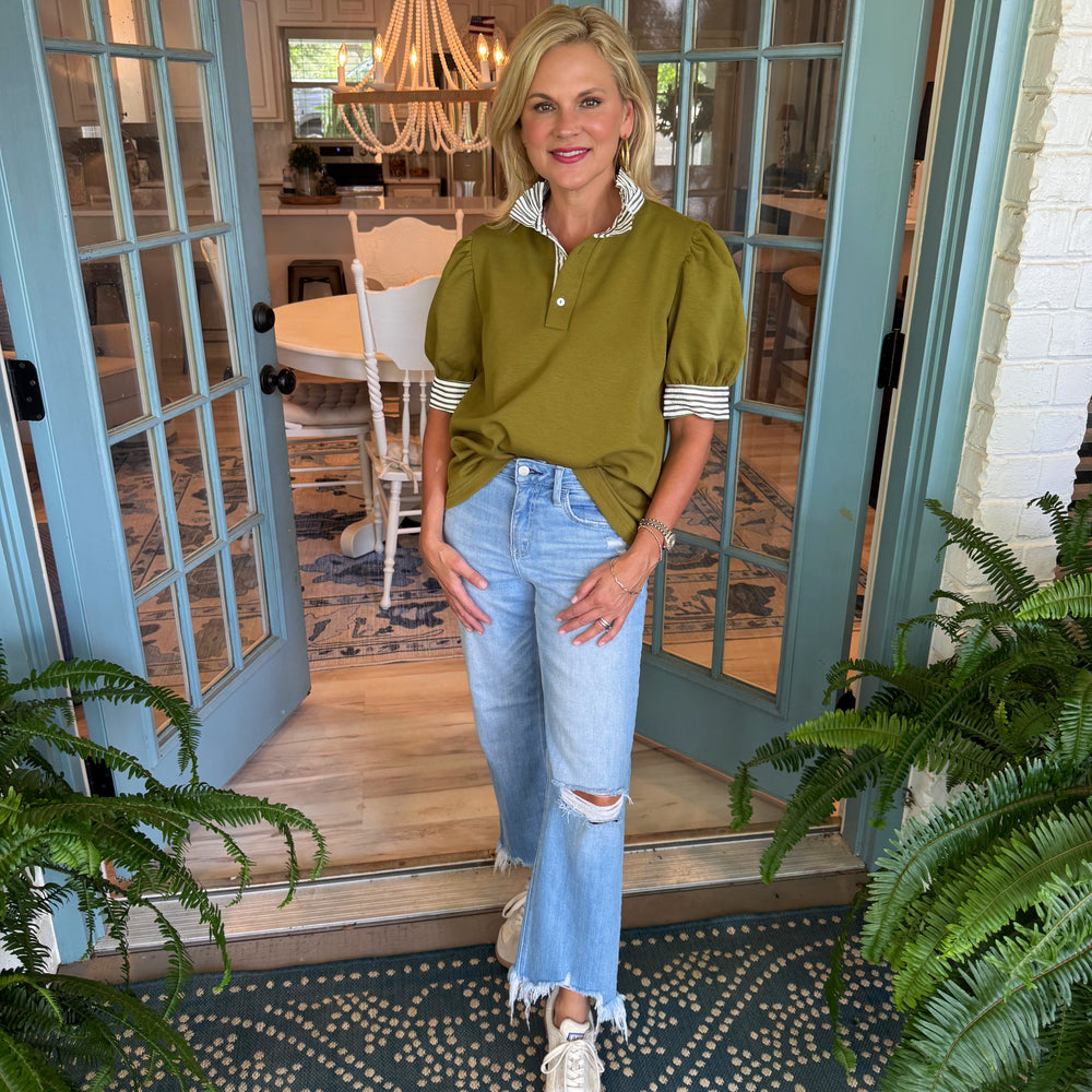 Constance Top - Olive