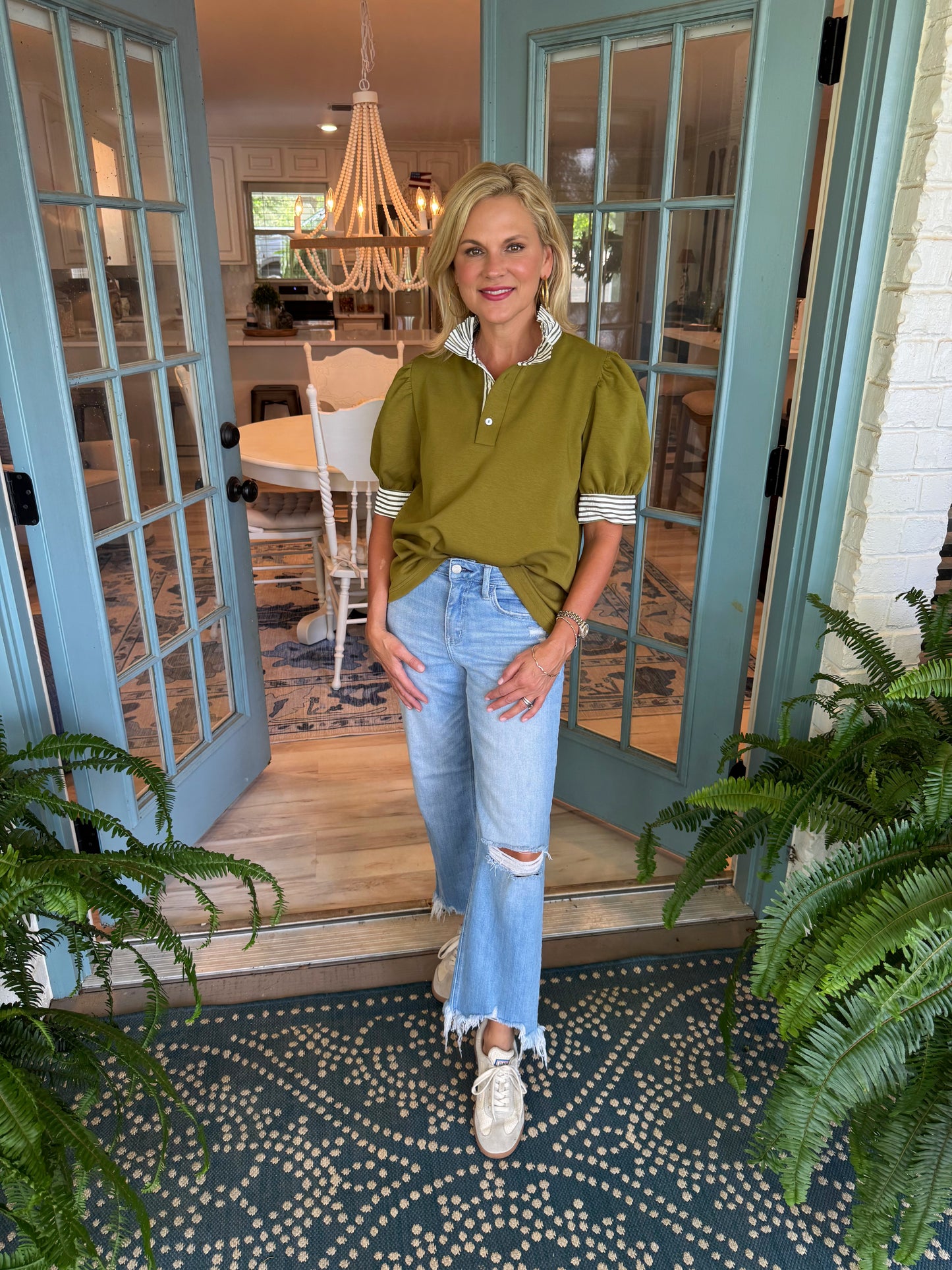 Constance Top - Olive