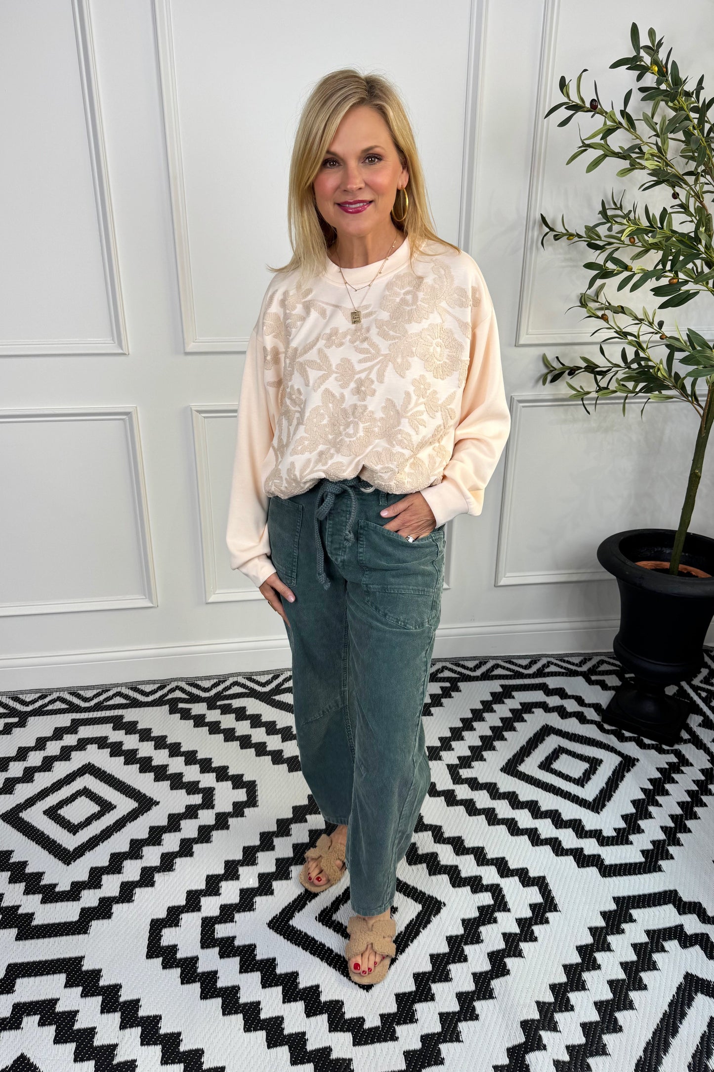 Sawyer Barrel Jeans - Teal