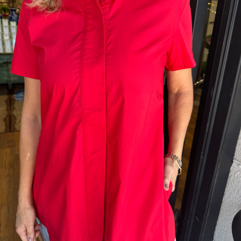 Millie Colorblock Dress - Red/Blue