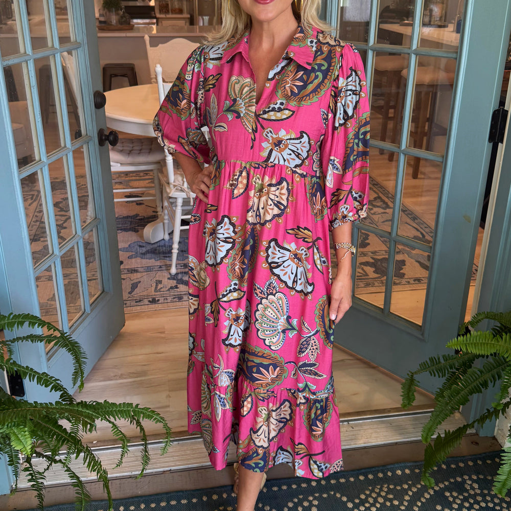 Cyrena Dress - Pink