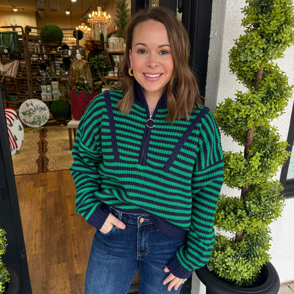 Ferrah Top - Forest Navy