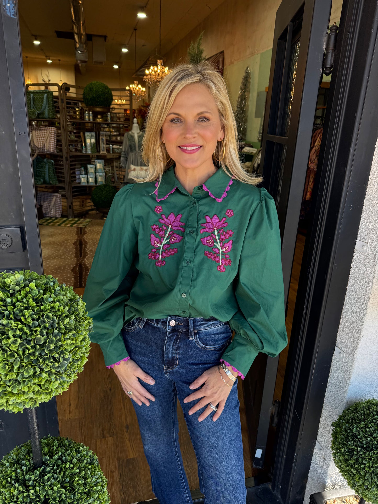 Viviana Top - Hunter Green