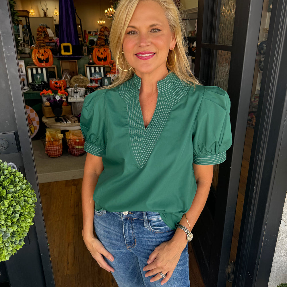 Eliza Top - Hunter Green