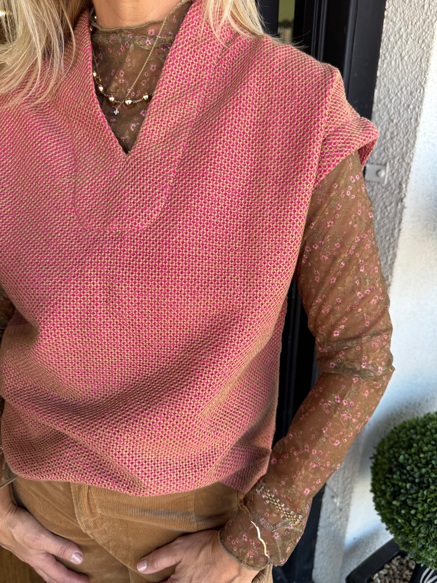 Laine Top- Brown