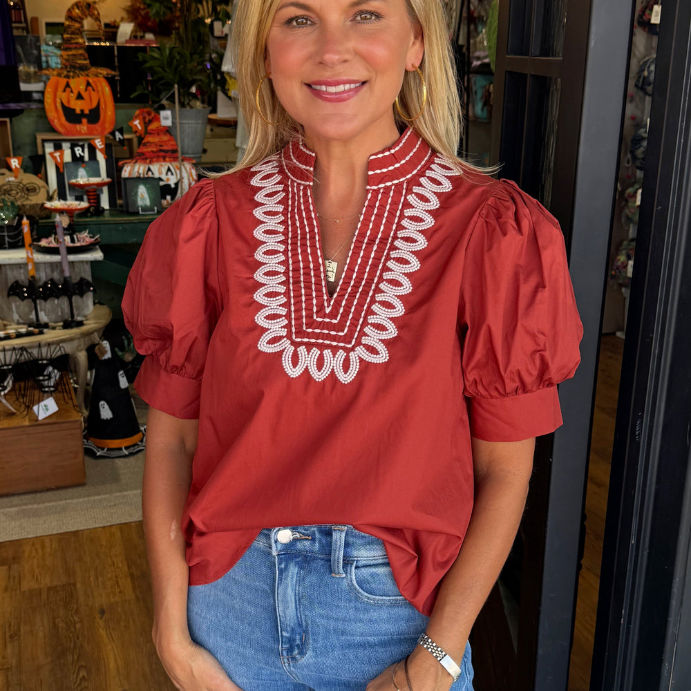 Amora Top - Rust