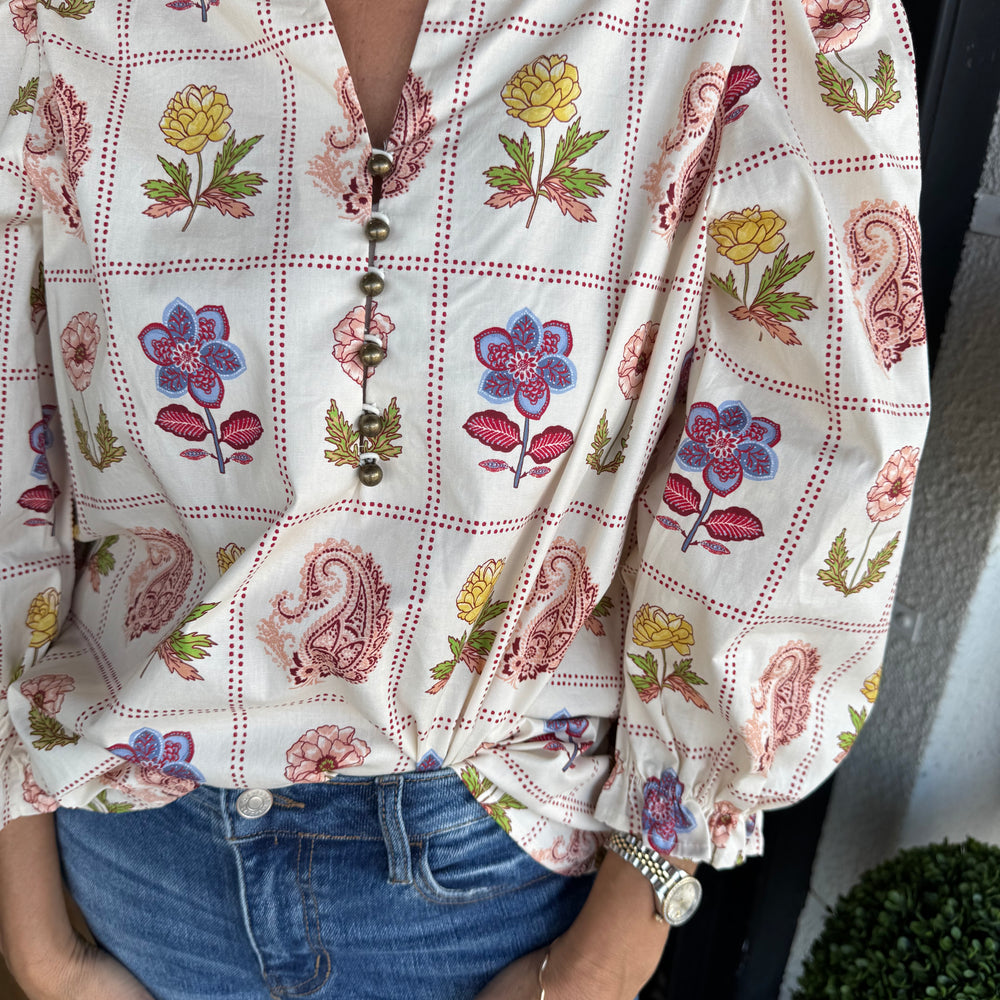 Whitney Top - Ecru