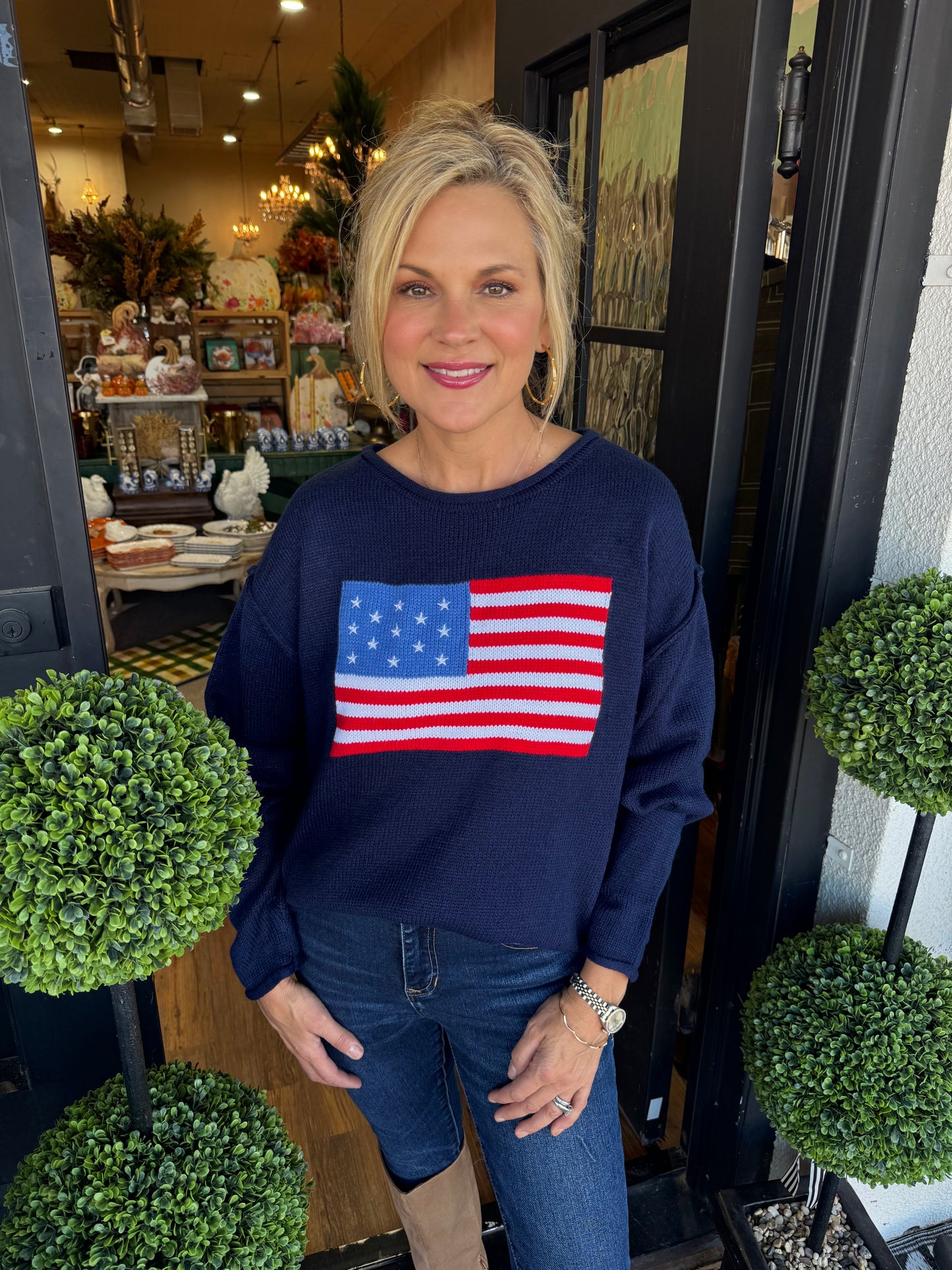 Starla Sweater - Navy