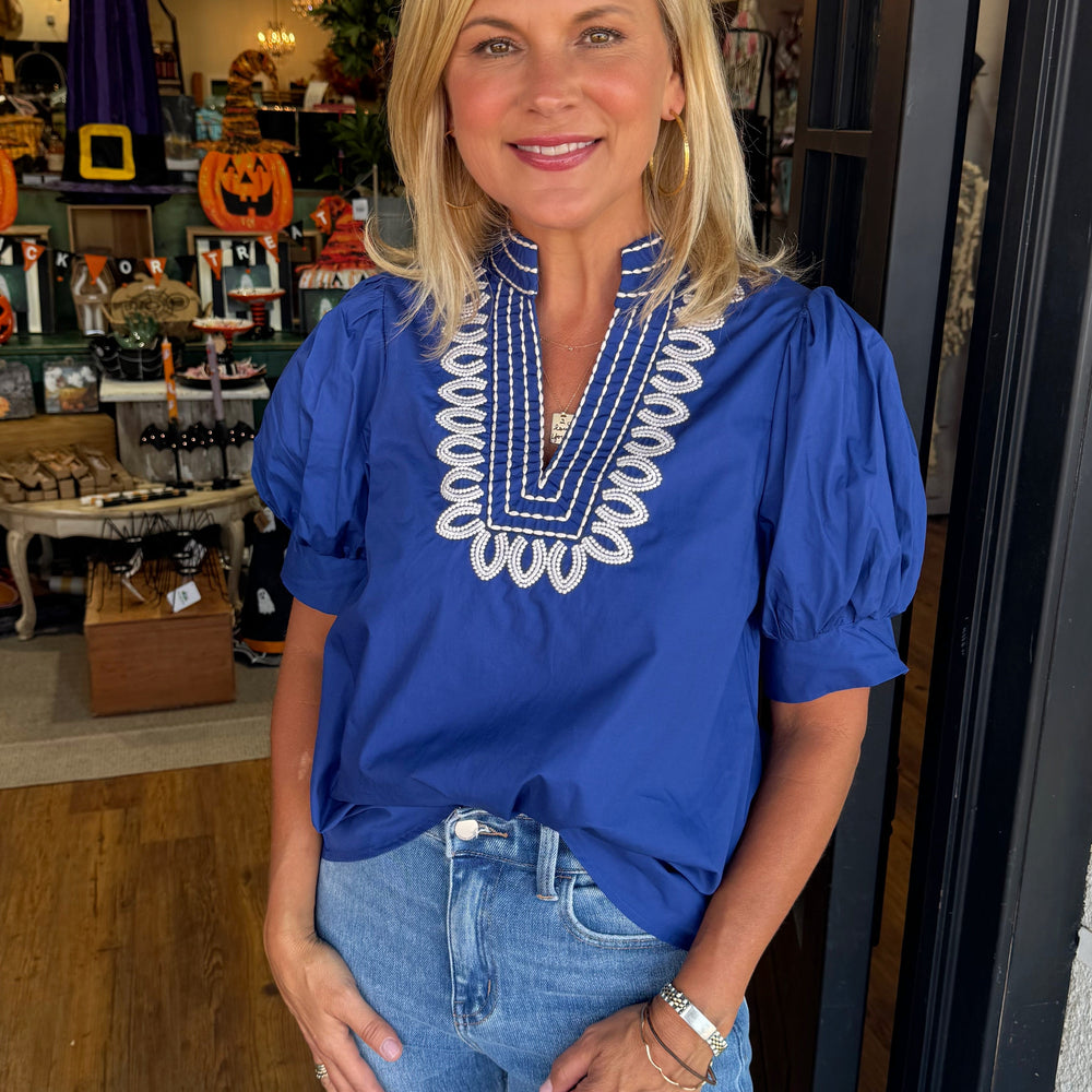 Amora Top - Indigo