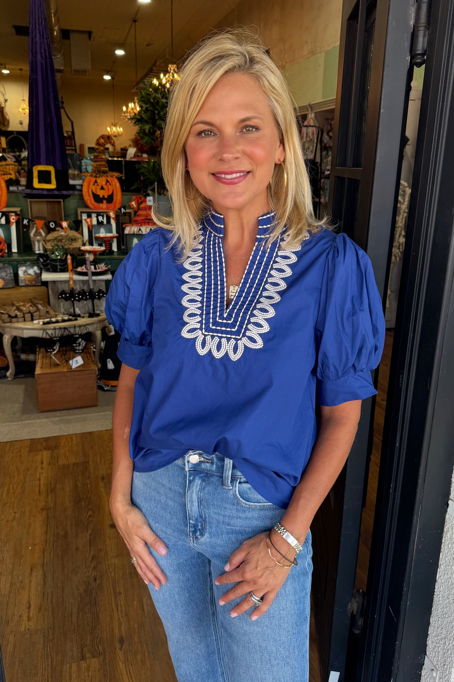 Amora Top - Indigo