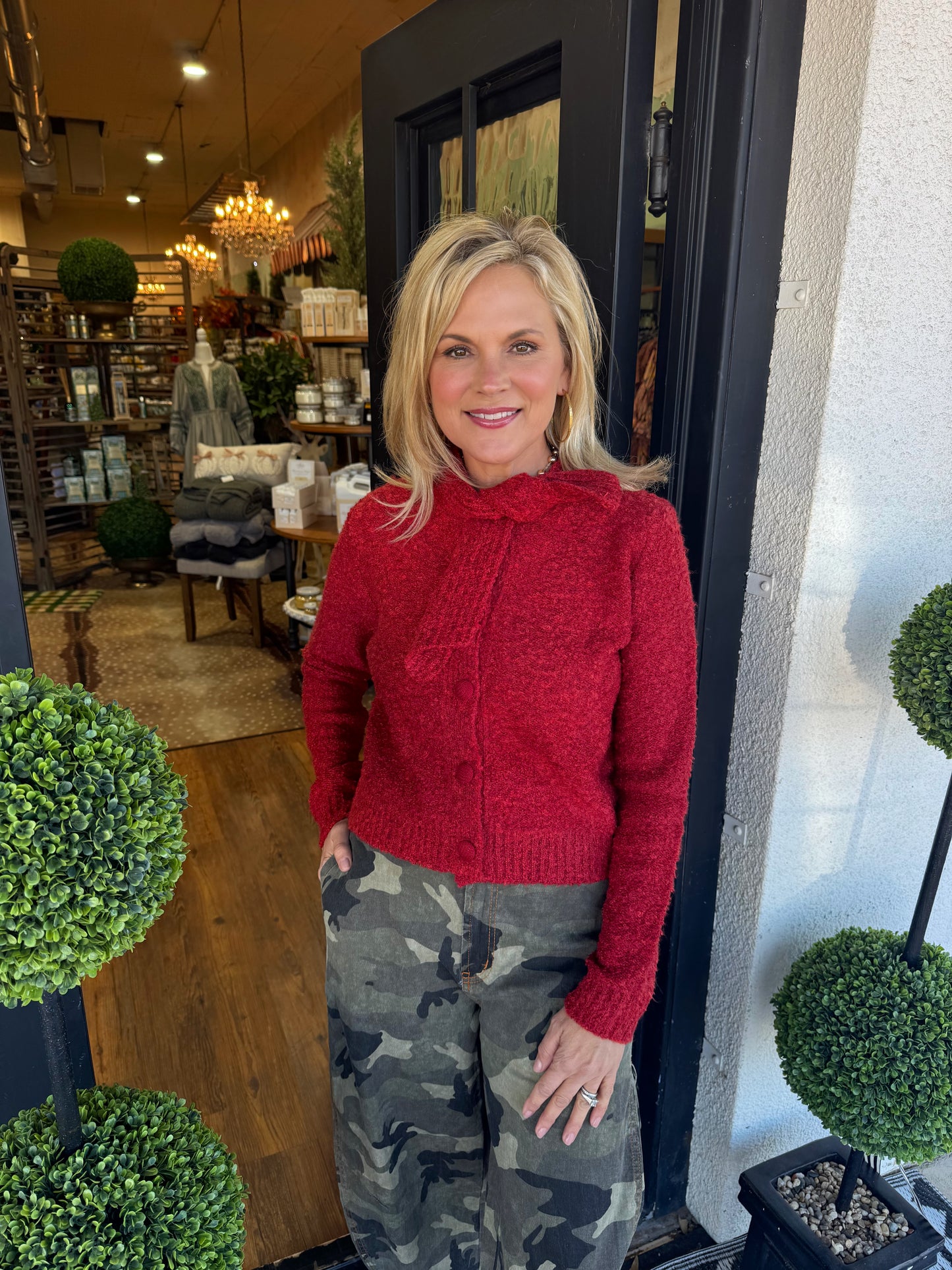 Riven Sweater - Burgundy