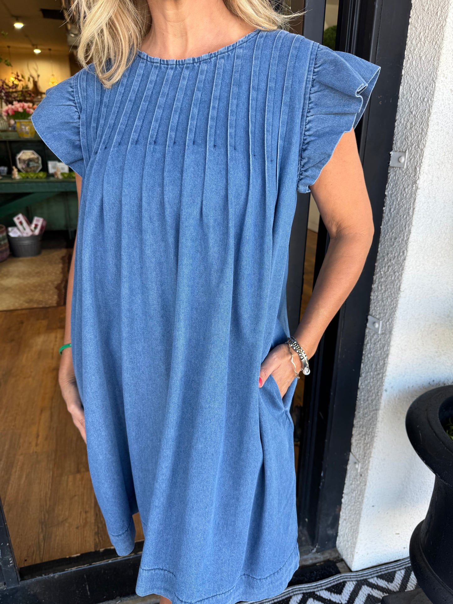 Piper Dress - Denim
