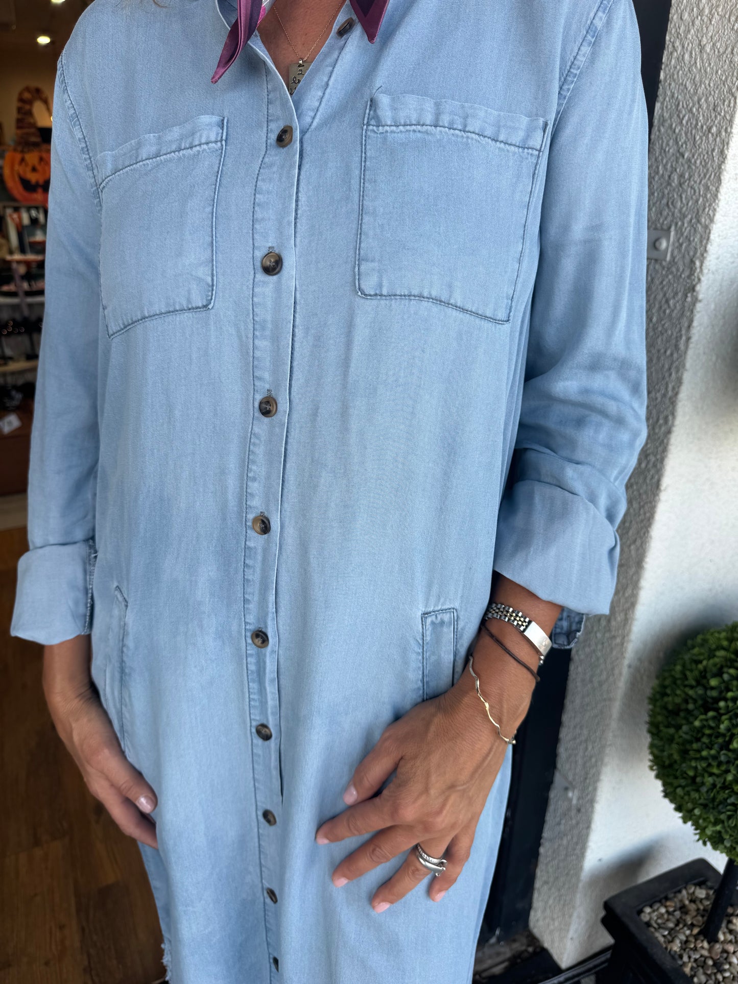 Dolly Dress - Light Denim