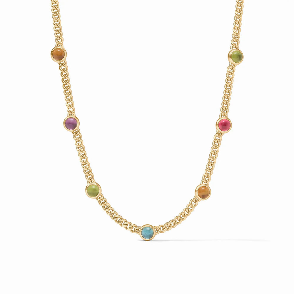 Dolce Delicate Station Necklace - Gold - Iridescent