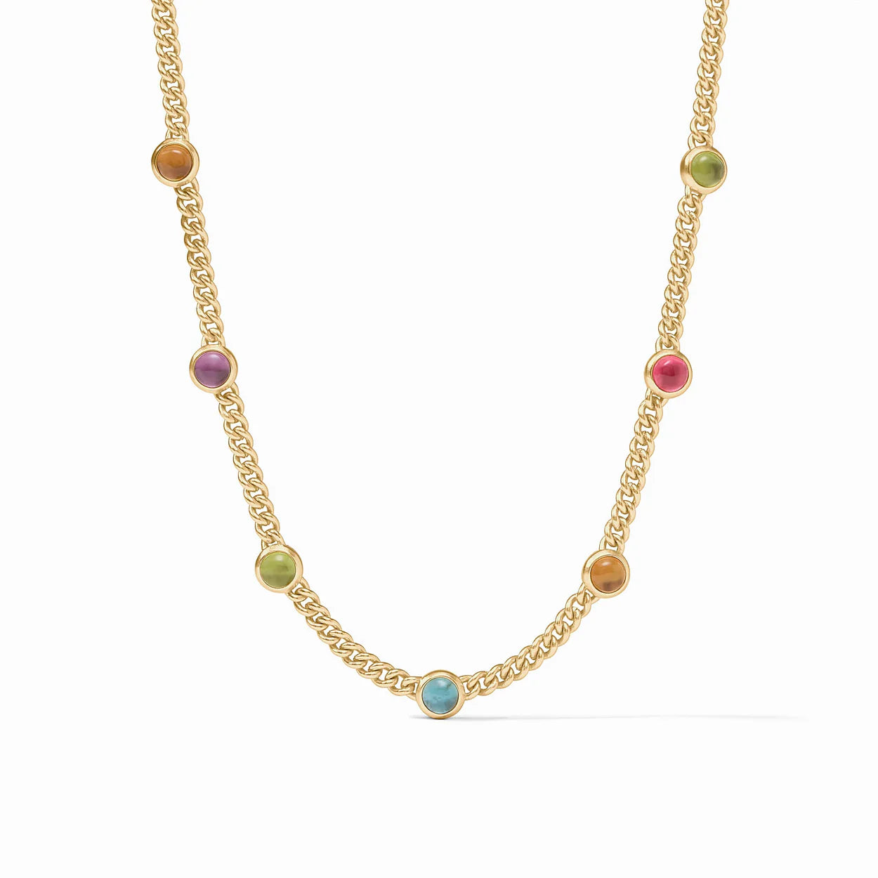 Dolce Delicate Station Necklace - Gold - Iridescent
