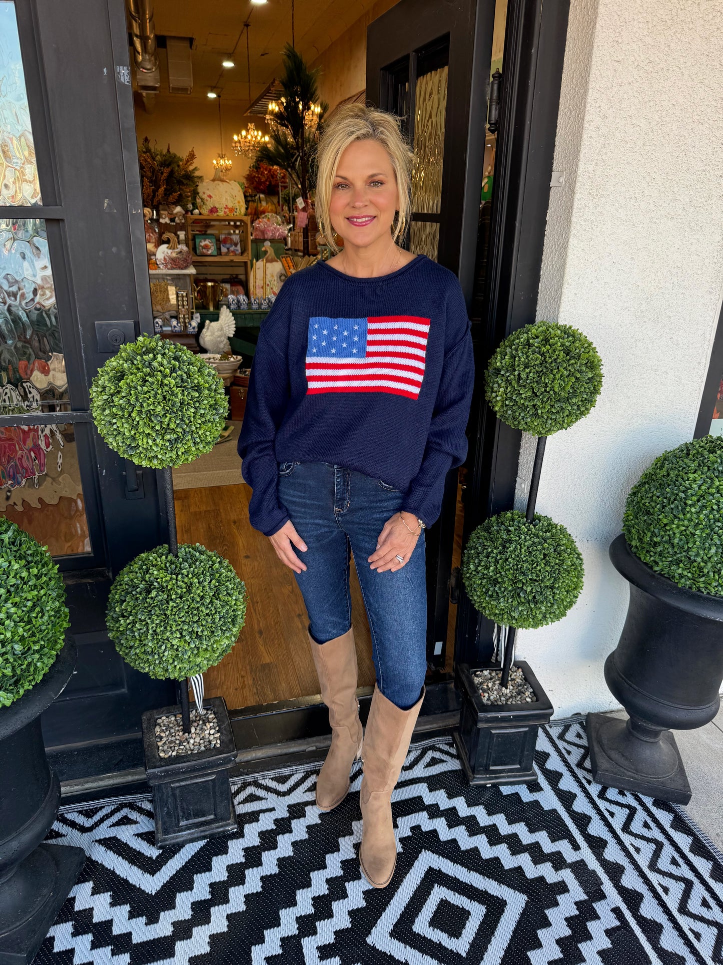Starla Sweater - Navy