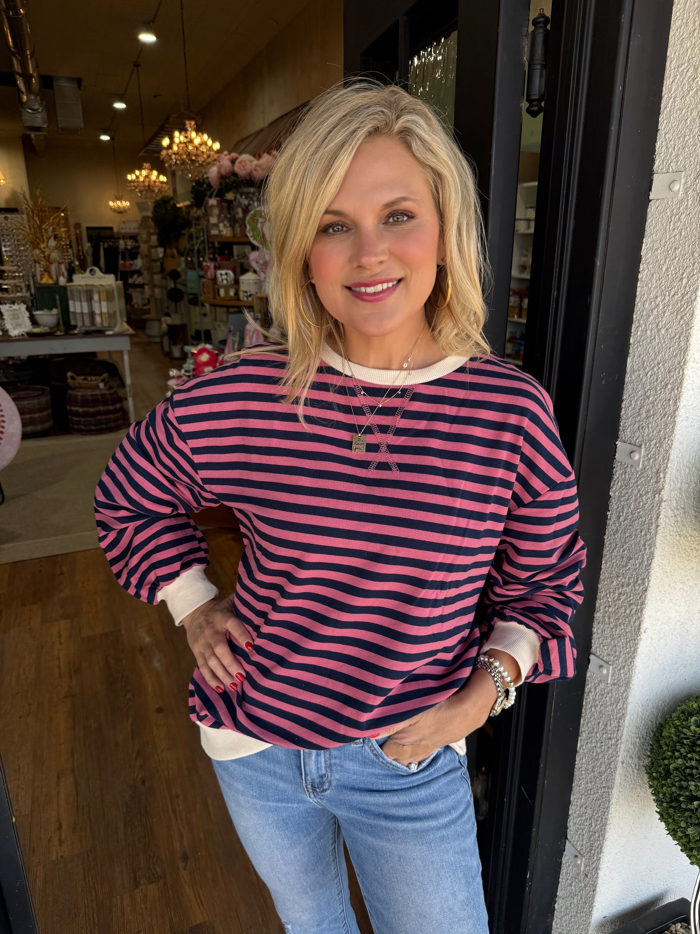 Trixie Striped Sweatshirt