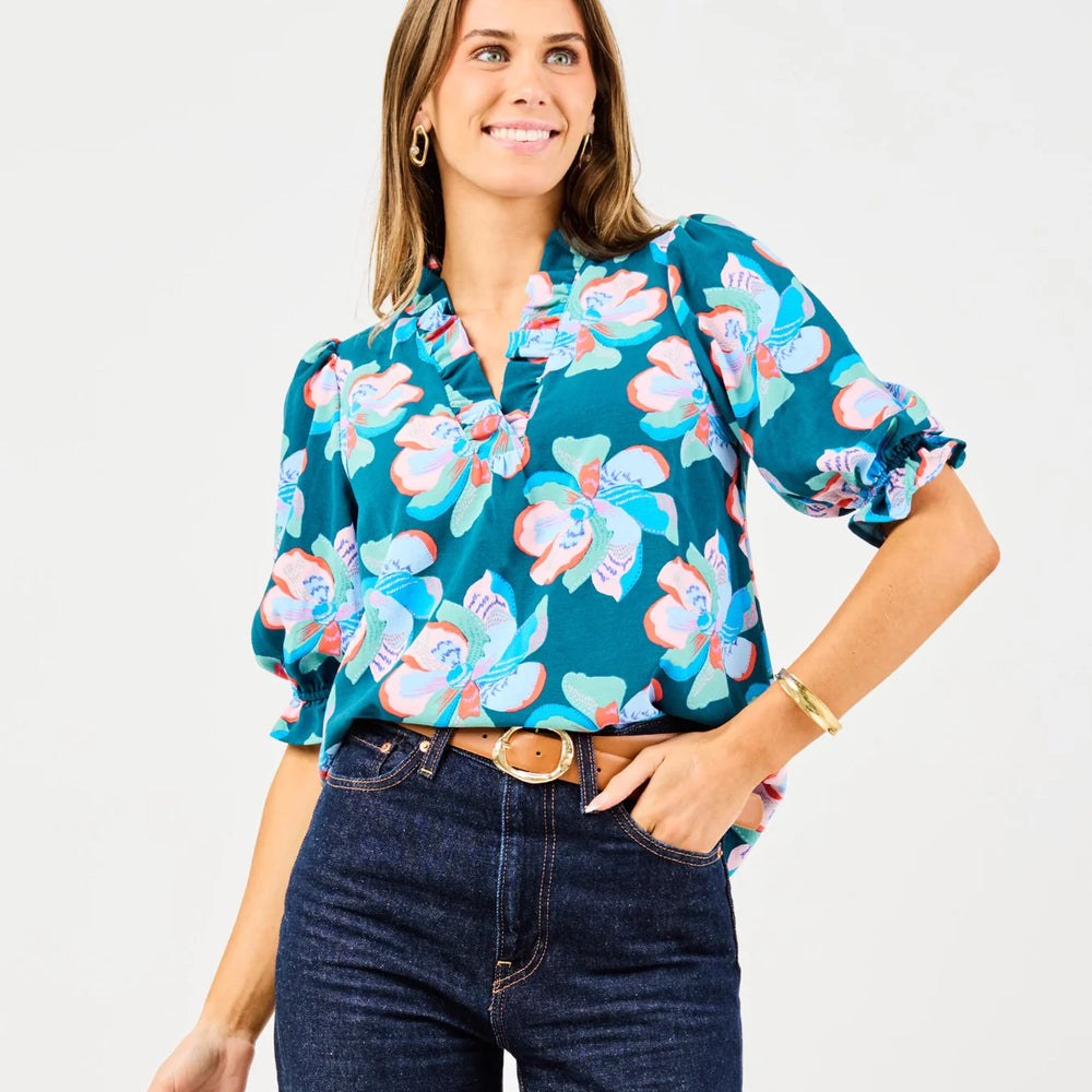 Julie Center Stage Green Top