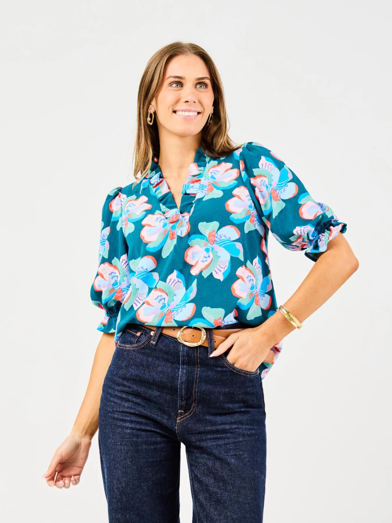 Julie Center Stage Green Top