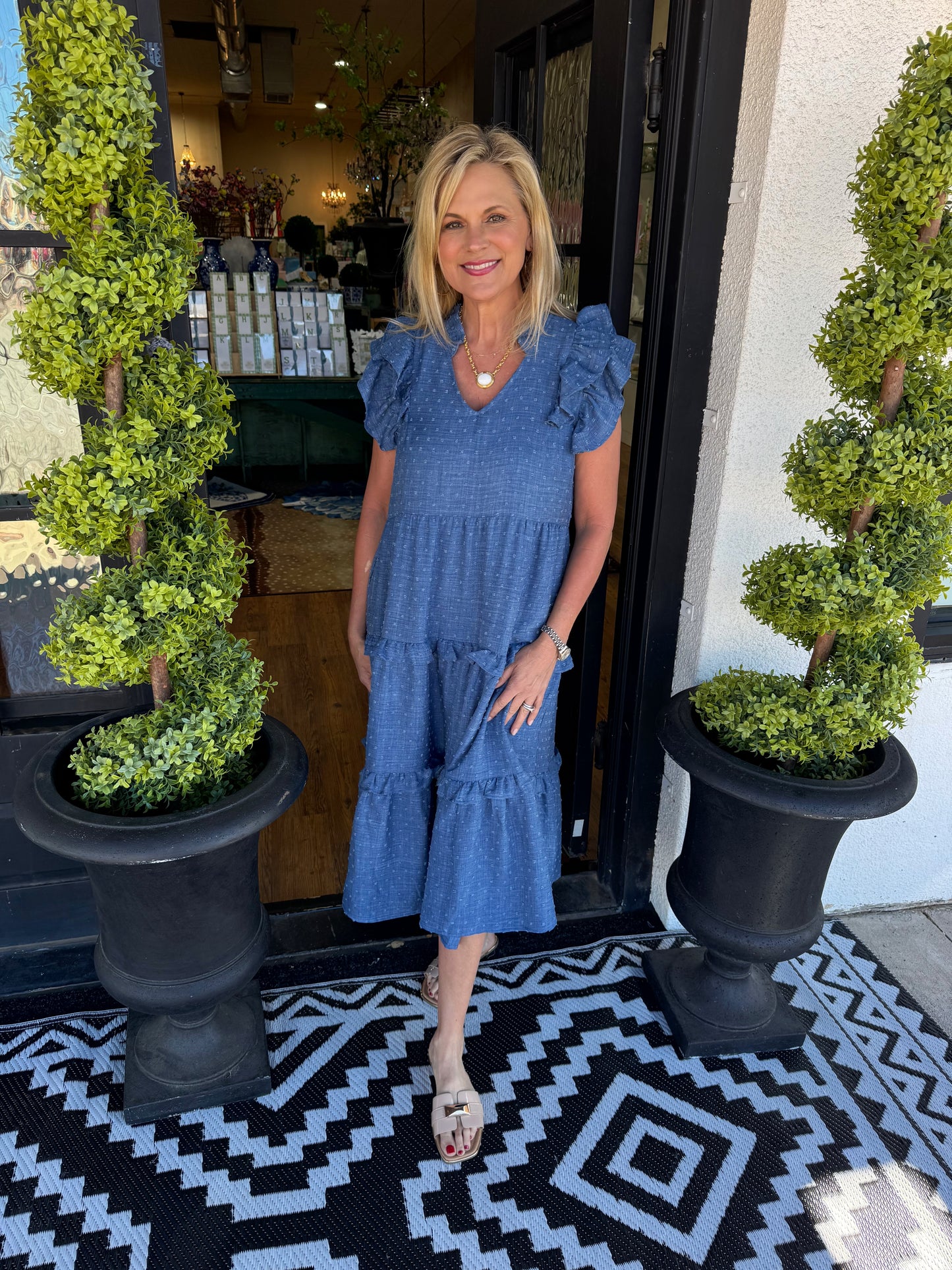 Marceline Dress - Denim