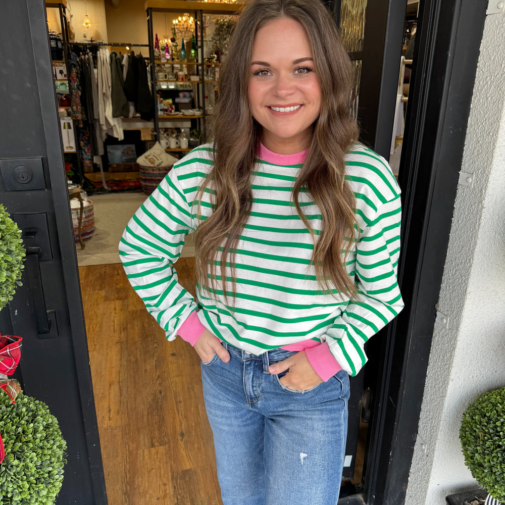 Zuri Striped Sweatshirt