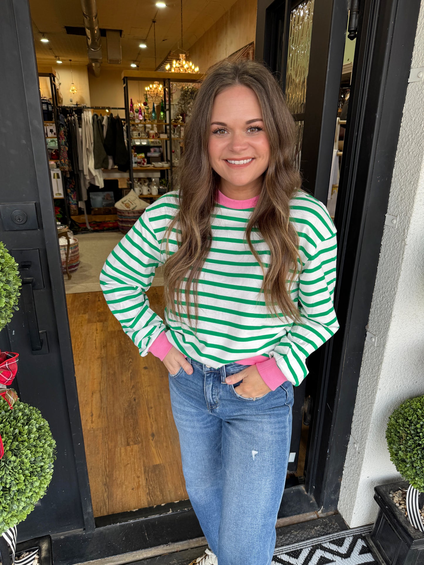 Zuri Striped Sweatshirt