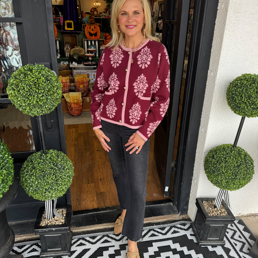 Anneliese Top - Burgundy
