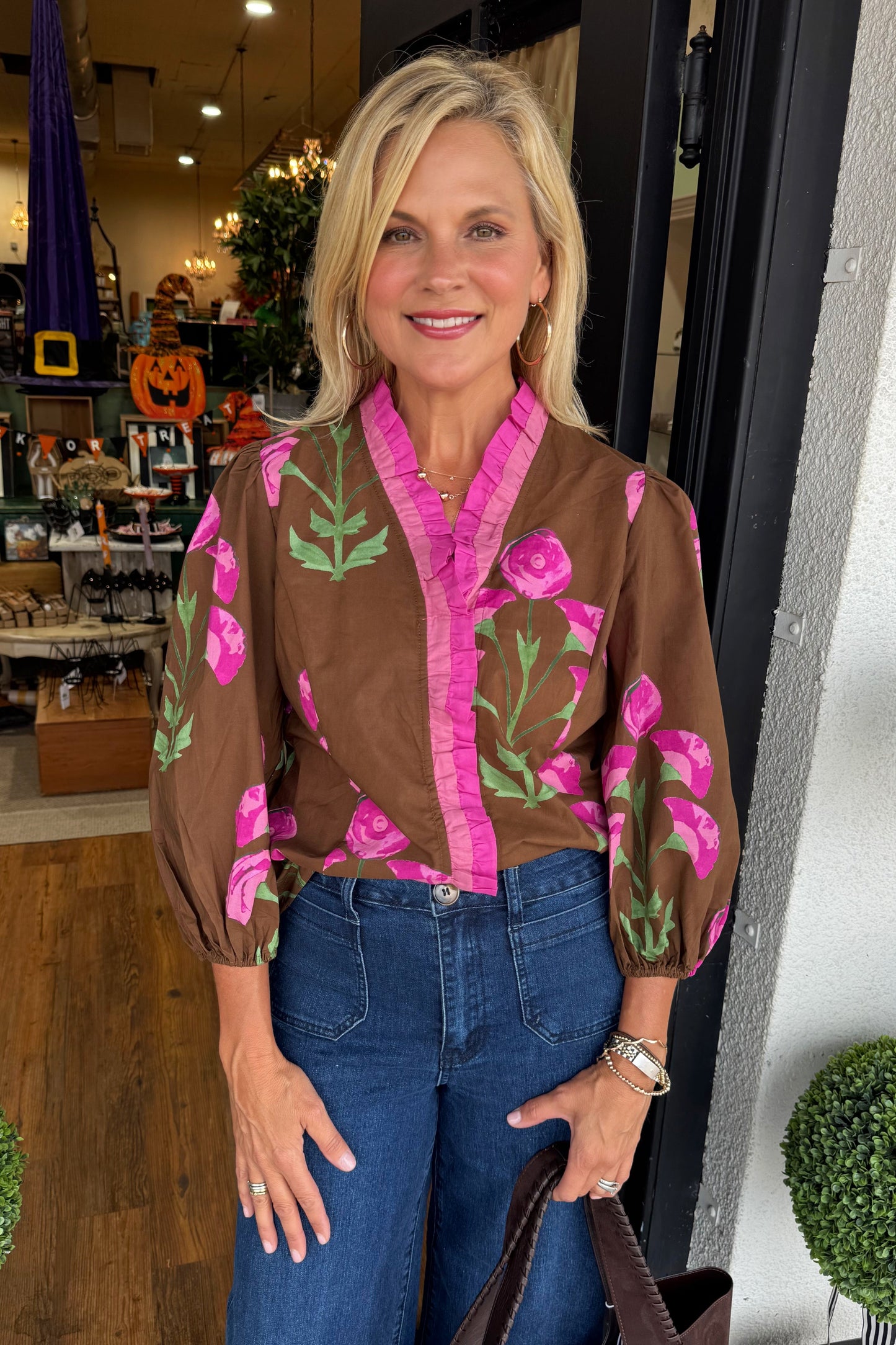 Candace Top - Brown