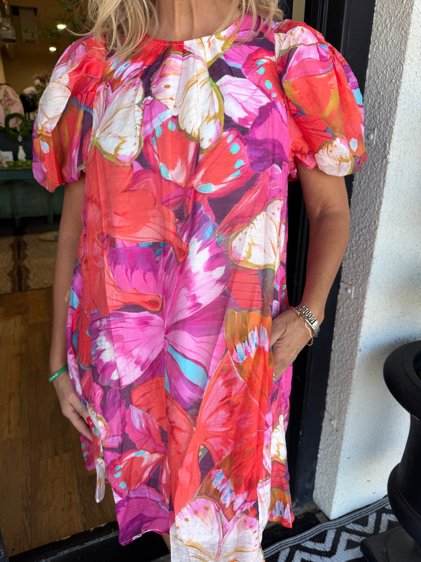 Rebekah Dress - Fuchsia