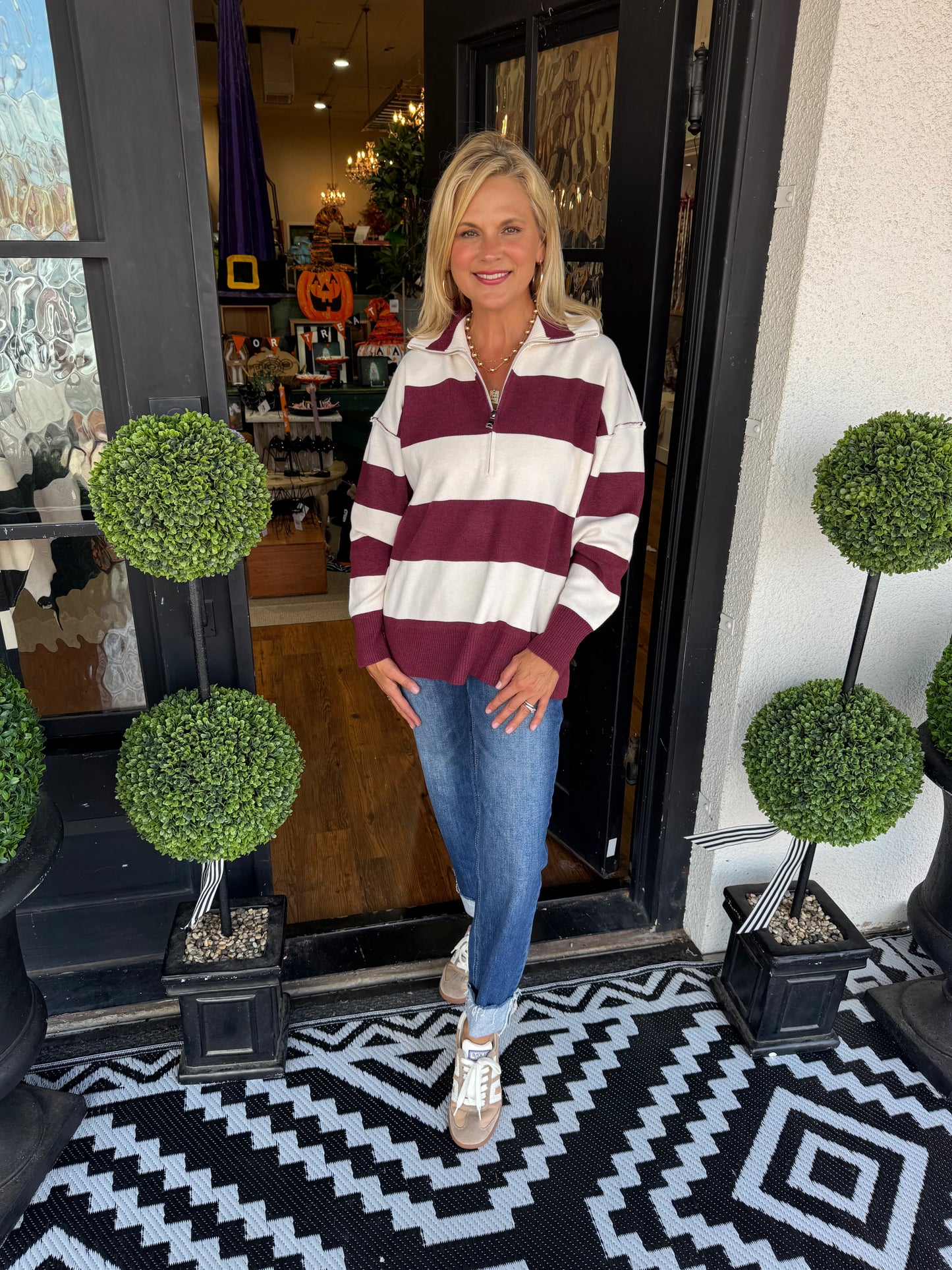 Carly Sweater - Burgundy