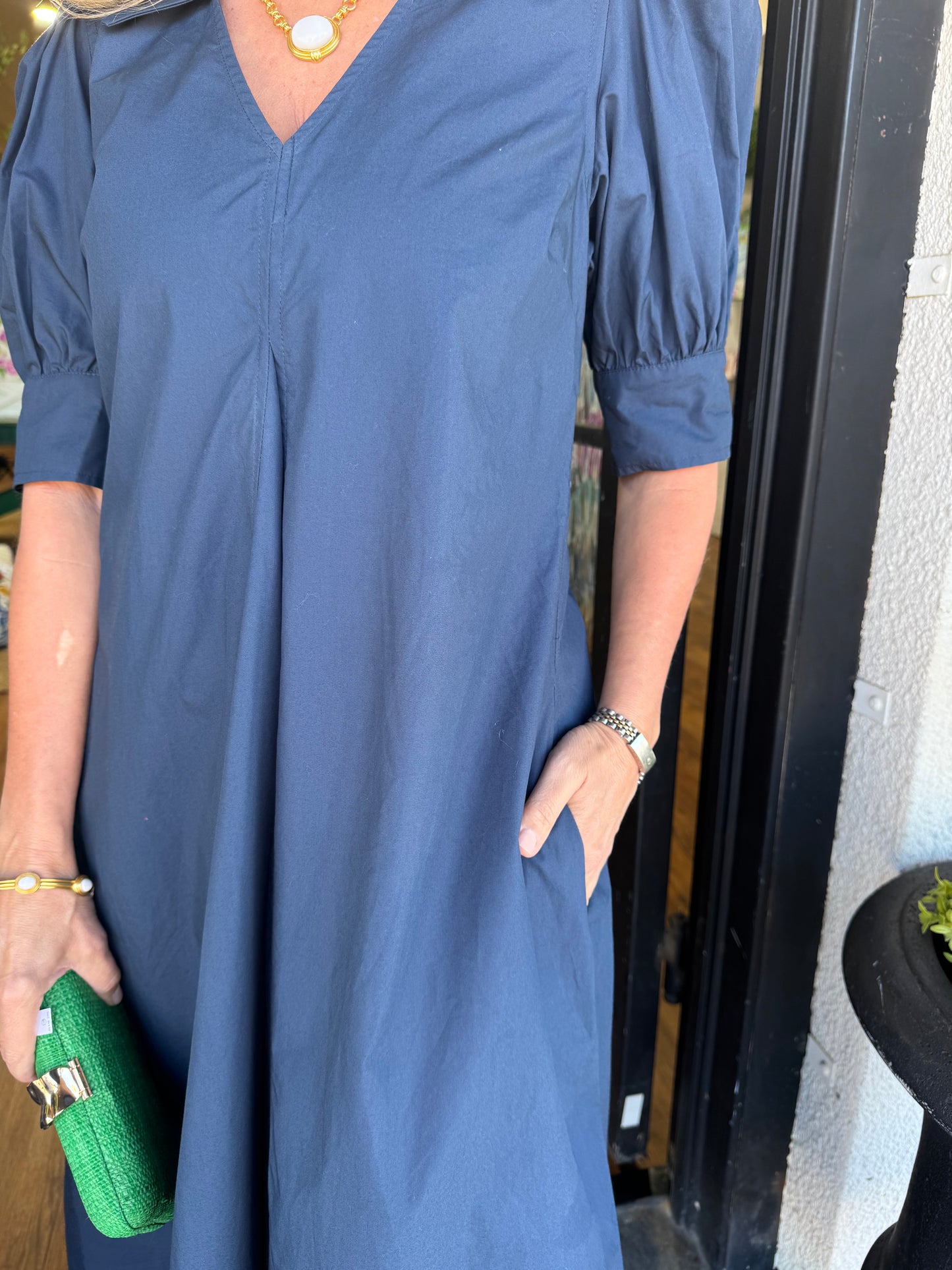 Macy Dress - Deep Navy