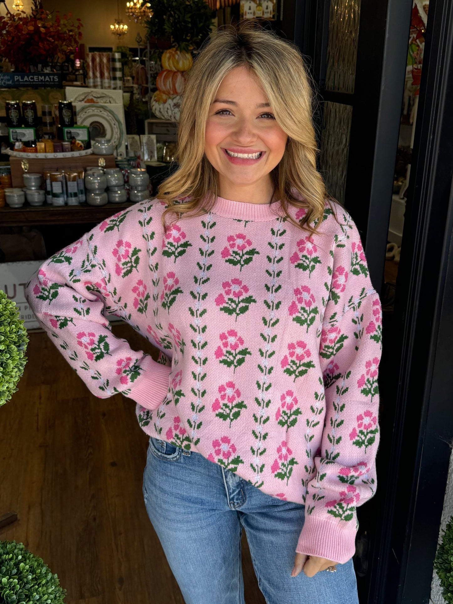 Hannah Floral Sweater