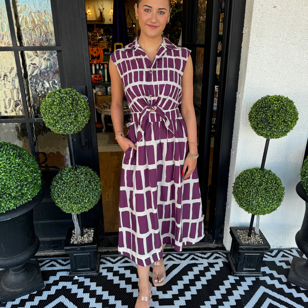 Serena Dress - Wine